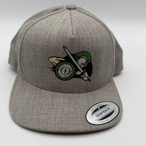 SolarCity Logo Gray Wool-Blend Snapback Hat‎ Yupoong NWT